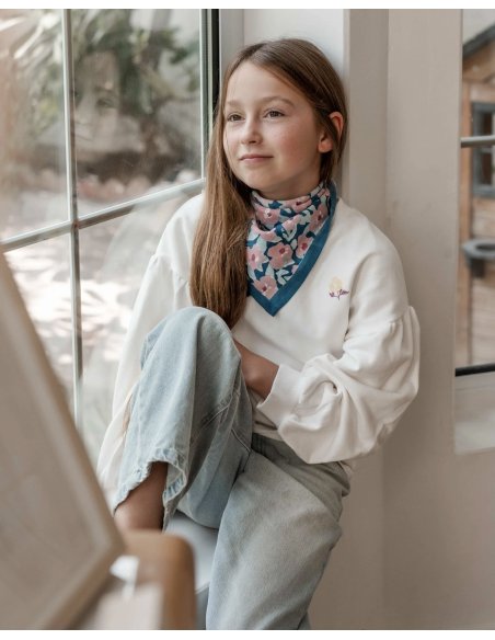 Petit foulard indien Posy Opale - Bindi atelier
