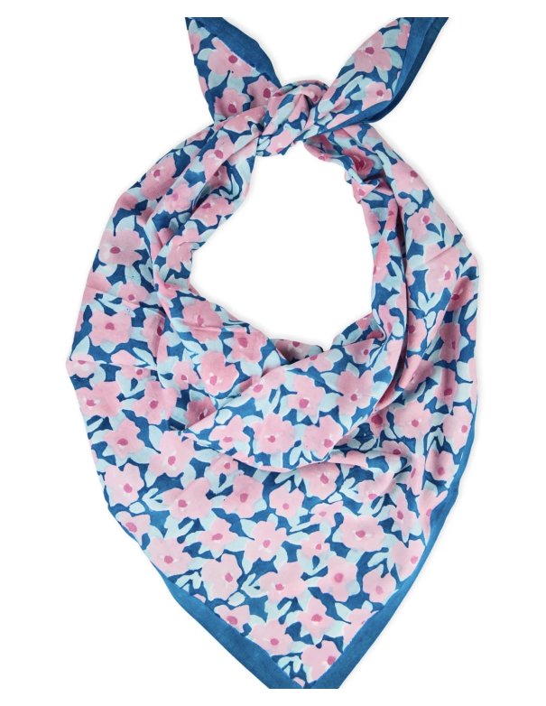 Grand foulard indien Posy Opale - Bindi atelier