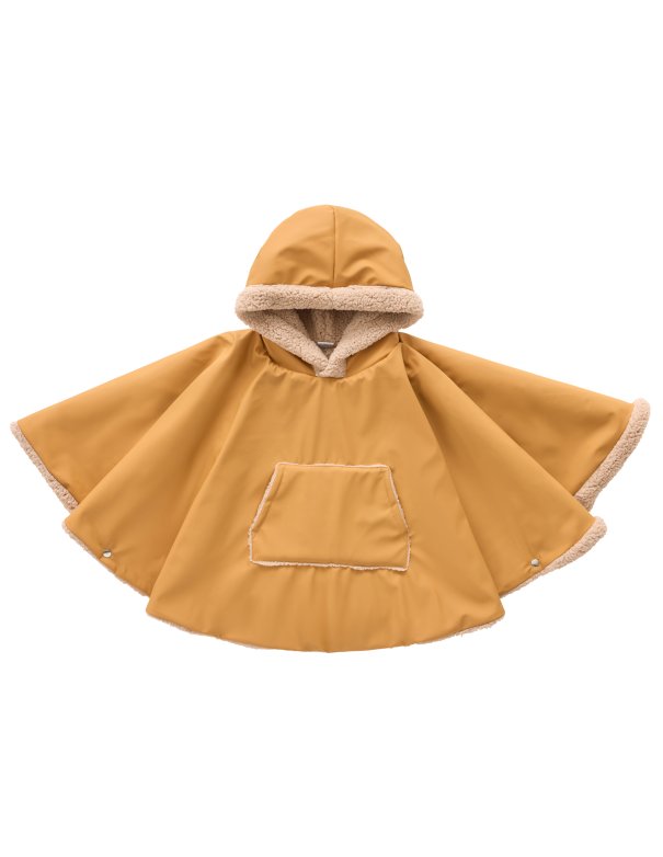 Poncho imperméable ciré camel / sherpa ourson - BB&Co