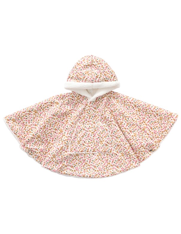 Poncho imperméable ciré léopard / sherpa blanc - BB&Co