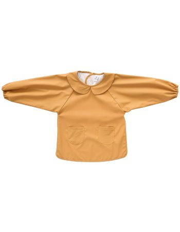 Bavoir tablier col claudine imperméable camel (2 tailles) -