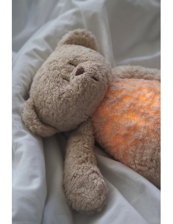Moonie – ourson nature bio avec sons & lumières sable