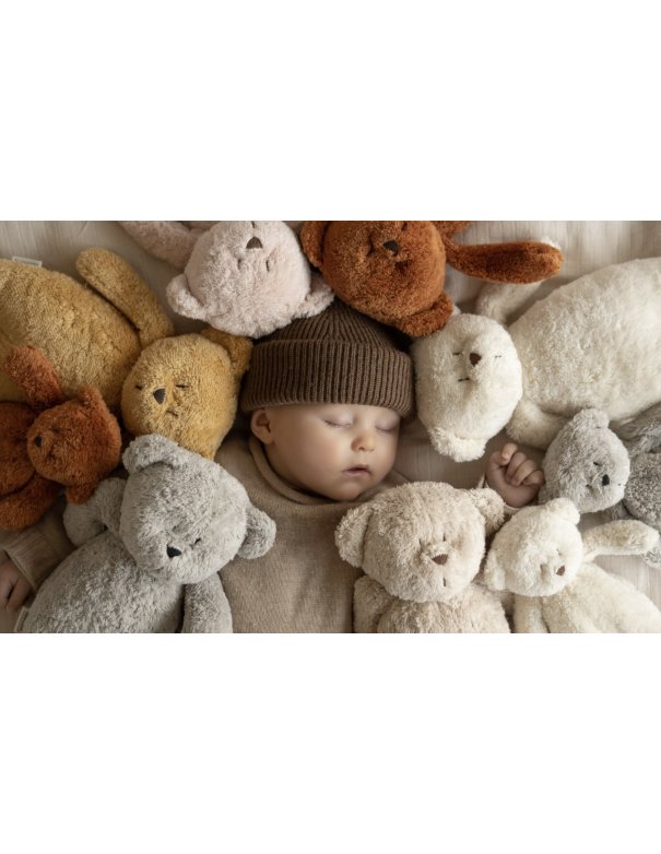 Moonie – ourson nature bio avec sons & lumières - blanc polaire