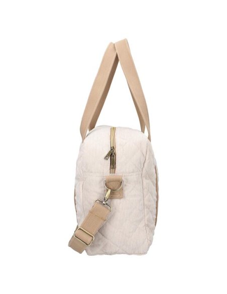 Sac à langer (avec matelas à langer) – Velours côtelé écru -