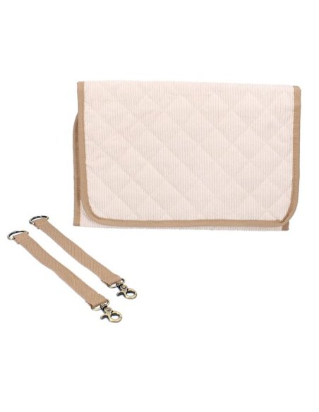 Sac à langer (avec matelas à langer) – Velours côtelé écru -