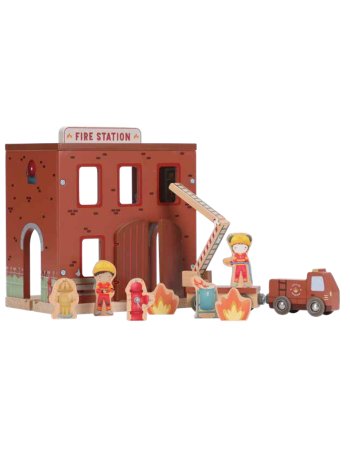 Caserne de pompiers en bois...