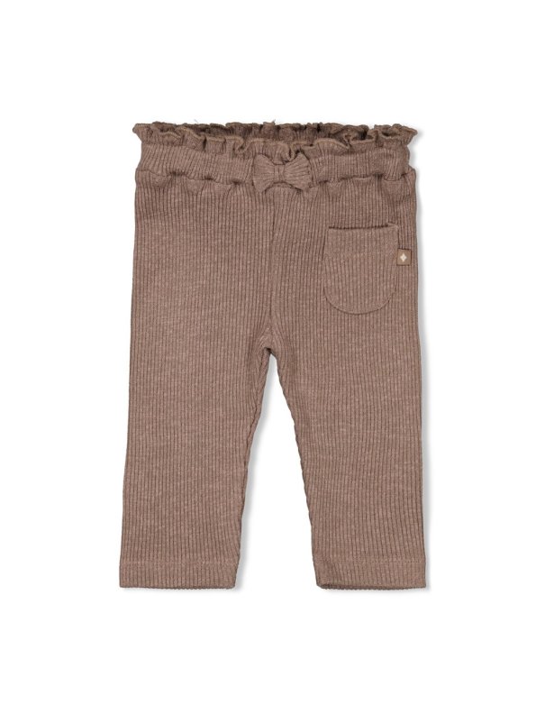Legging bébé côtelé coton - chocolat - Better Together