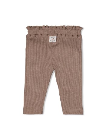 Legging bébé côtelé coton - chocolat - Better Together 2