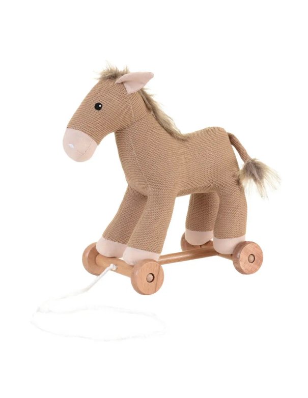 Peluche cheval - Henry à tirer -...