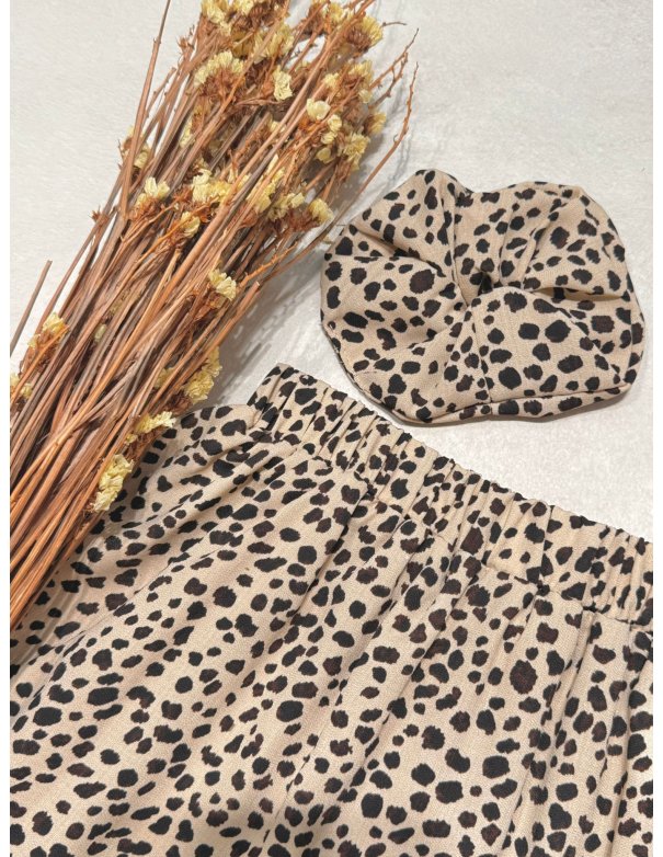 Jupe imprimé léopard et choucou - Mère-fille