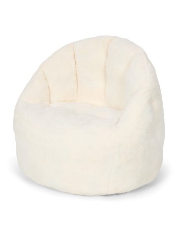 Pouf bouclette - Soft White...