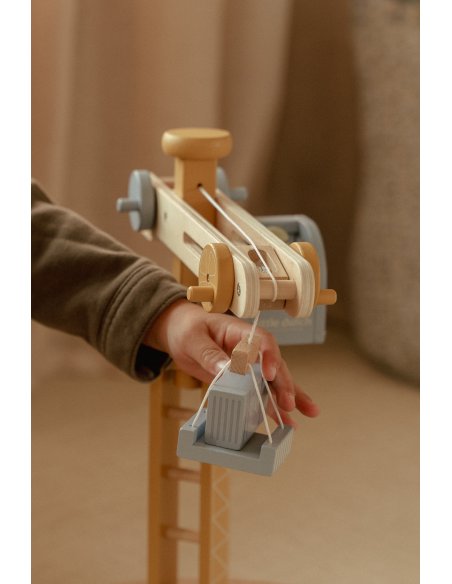 Set grue et chantier de construction en bois - Little Dutch