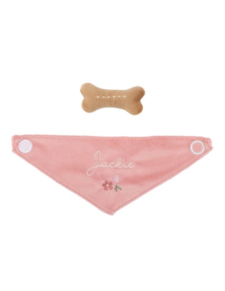 Peluche chien avec sac de transport - Jackie - Little Dutch