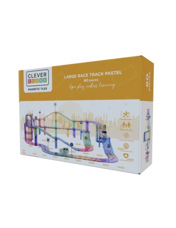 Construction magnétique - Circuit Large Piste de Course Pastel