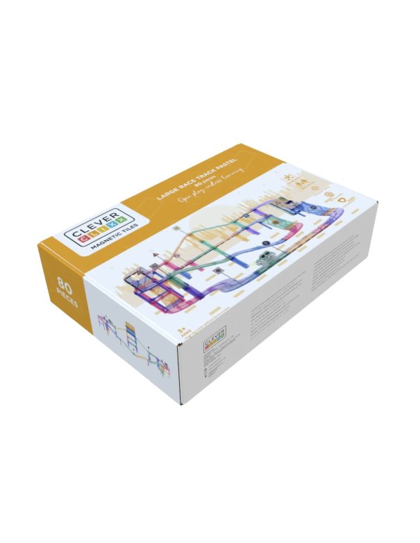 Construction magnétique - Circuit Large Piste de Course Pastel