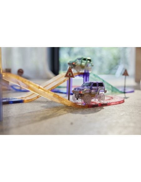 Construction magnétique - Circuit Large Piste de Course Pastel