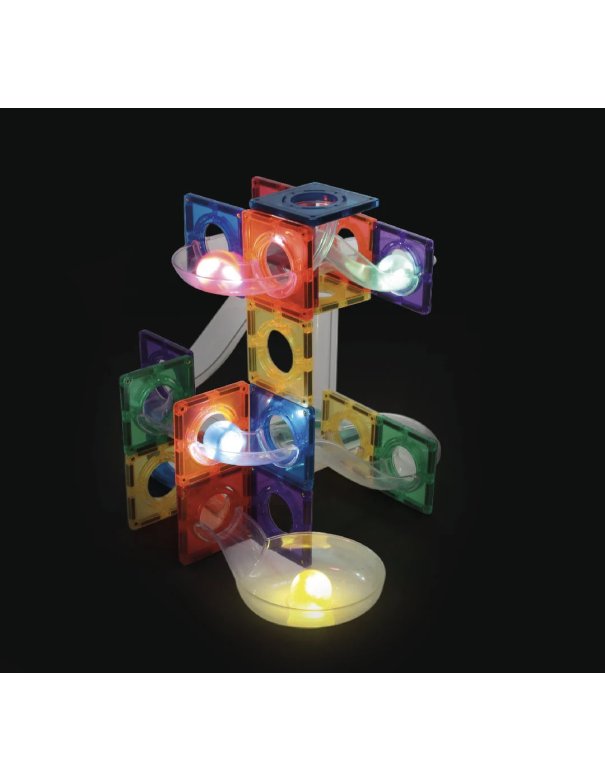 Construction magnétique - Parcours de balle effet lumineux -