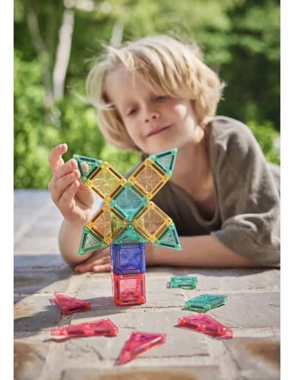Construction magnétique - Mini Tiles Pack Pastel - Cleverclixx