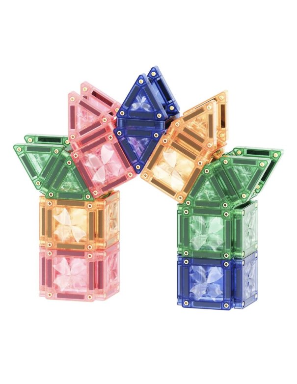 Construction magnétique - Mini Tiles Pack Pastel - Cleverclixx