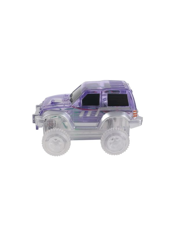 Voiture de course lumineuse - VIOLET - Cleverclixx