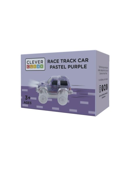 Voiture de course lumineuse - VIOLET - Cleverclixx