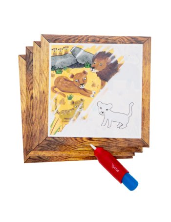 Coffret peinture magique à l'eau - Safari - Tiger tribes 2