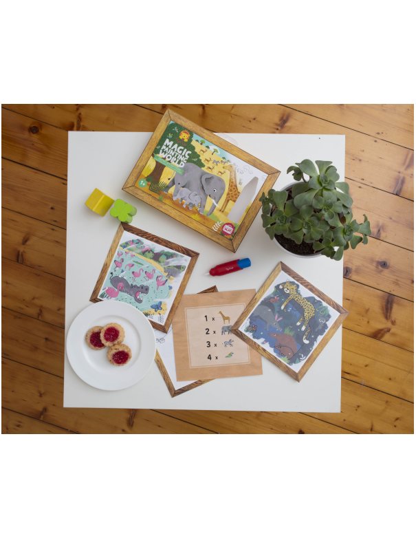 Coffret peinture magique à l'eau - Safari - Tiger tribes