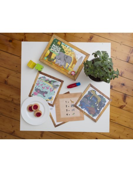 Coffret peinture magique à l'eau - Safari - Tiger tribes