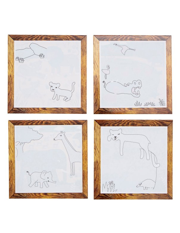 Coffret peinture magique à l'eau - Safari - Tiger tribes