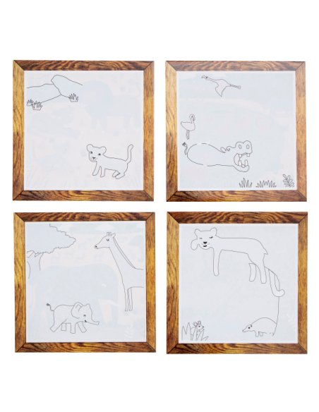 Coffret peinture magique à l'eau - Safari - Tiger tribes