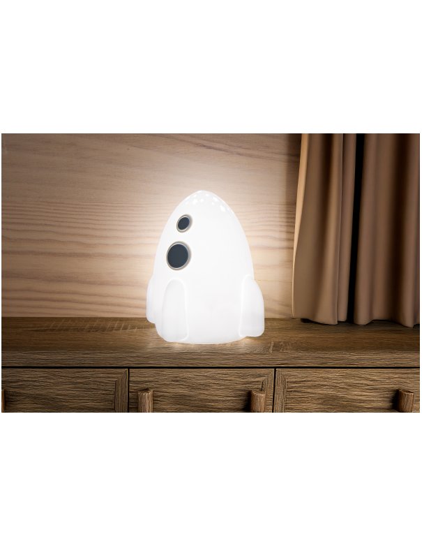 Veilleuse lumineuse en silicone projecteur d'étoiles - Fusée -