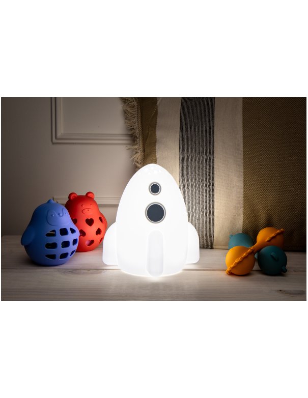 Veilleuse lumineuse en silicone projecteur d'étoiles - Fusée -