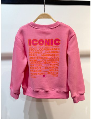 Sweat ICONIC mère/fille - rose 2