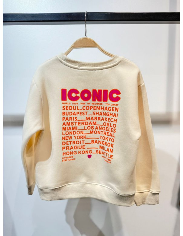 Sweat ICONIC mère/fille - vanille