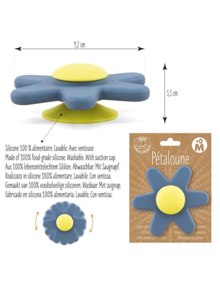 Spinner ventouse - Pétaloune Bleue - Ulysse