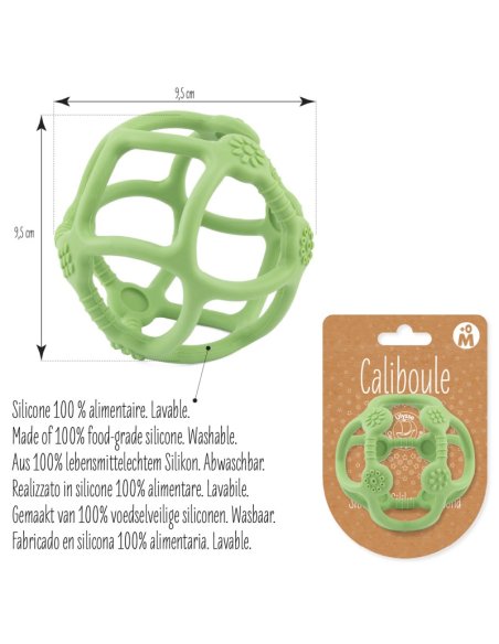 Balle sensorielle silicone Caliboule - verte - Ulysse