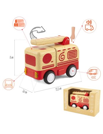 Mini camion de pompier - véhicule lumineux et sonore - Ulysse 2