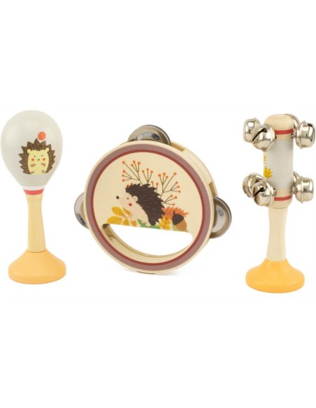 Coffret musical - instruments en bois - Hérisson - Ulysse