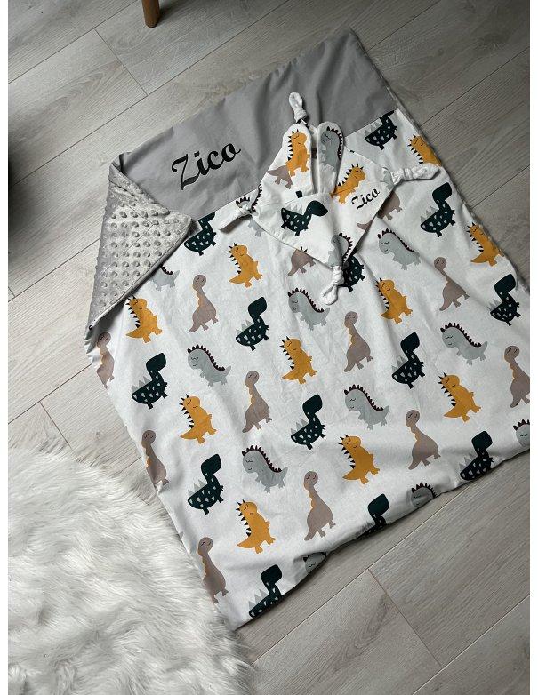 Couverture dinosaure personnalisé Couverture dinosaure personnalisé