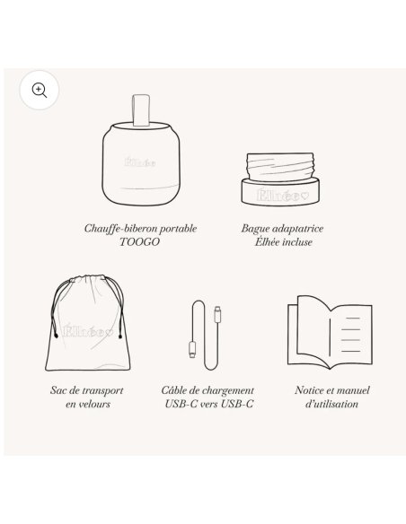 Chauffe-Biberon Nomade TooGo - Elhée