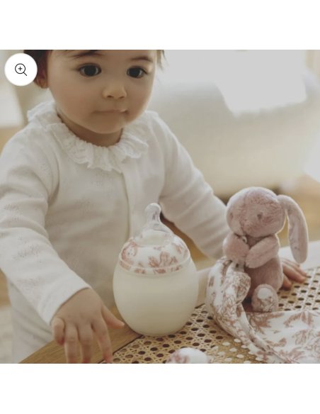 Coffret Biberon 150 mL + Doudou | Tartine et Chocolat "Toile de