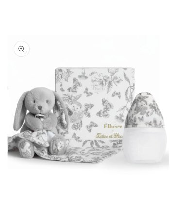 Coffret Biberon 150 mL + Doudou | Tartine et Chocolat "Toile de