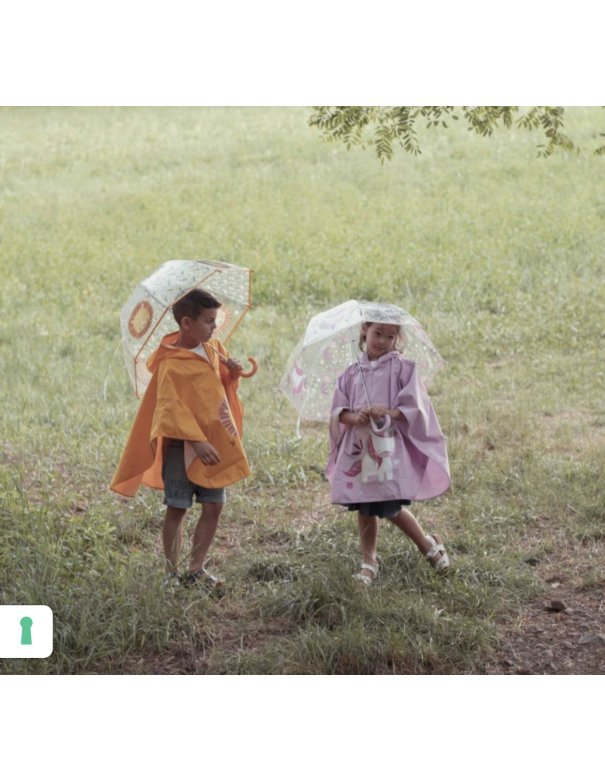 Poncho de pluie junior - Chompy le lion - Sassi