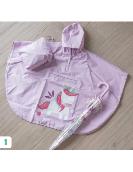Poncho de pluie junior - Sparkly la licorne - Sassi