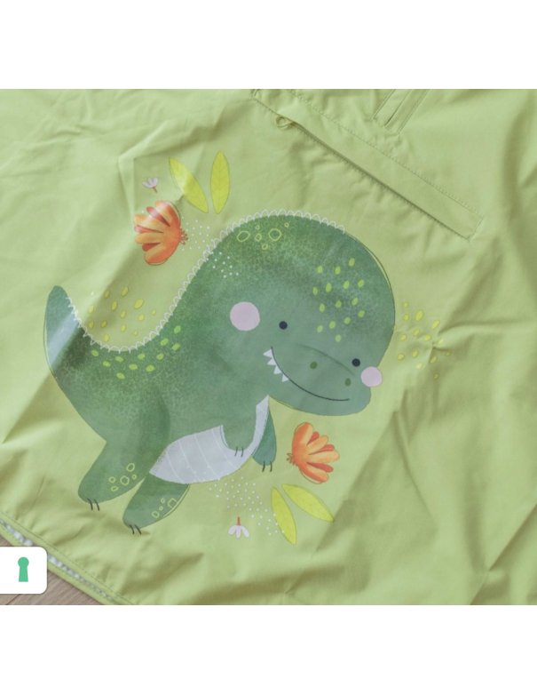 Poncho de pluie junior - Cracky le dinosaure - Sassi