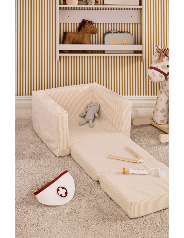 Fauteuil pliant blanc cassé - Kid's Concept