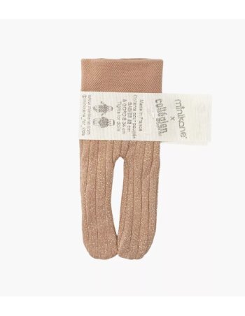 Collant bois de rose lurex...