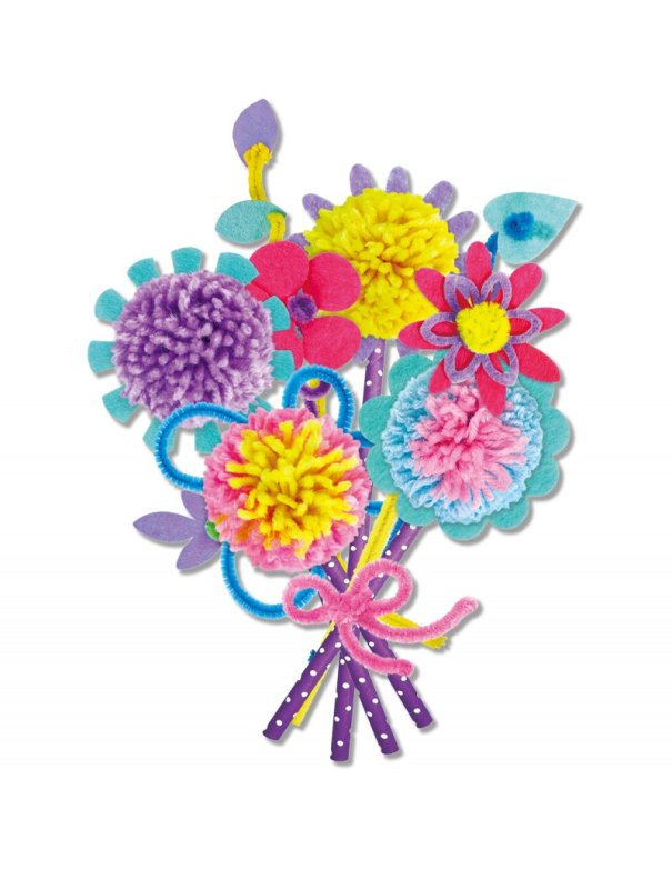 Kit de création bouquet de fleurs -...