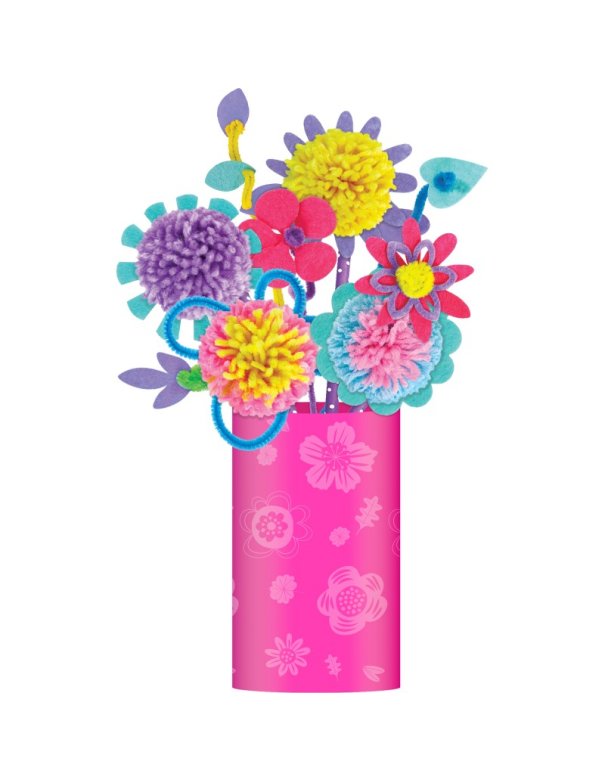 Kit de création bouquet de fleurs -...