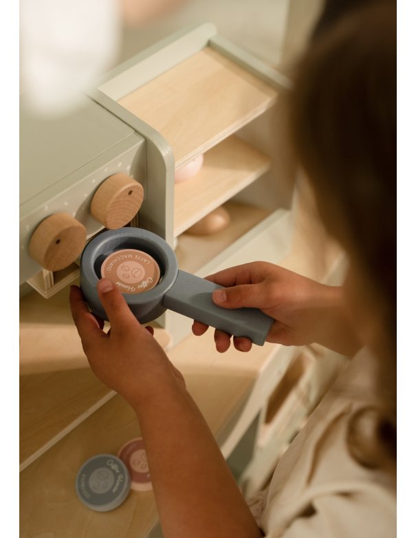 Grande machine à café en bois -... Grande machine à café en bois -...